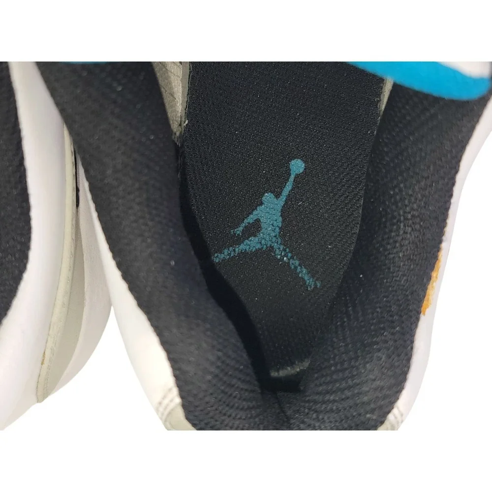Jordan Trunner Q4 Neon Lights Laser Blue 2009 343408-142 Mens Sz 10 Box Receipt